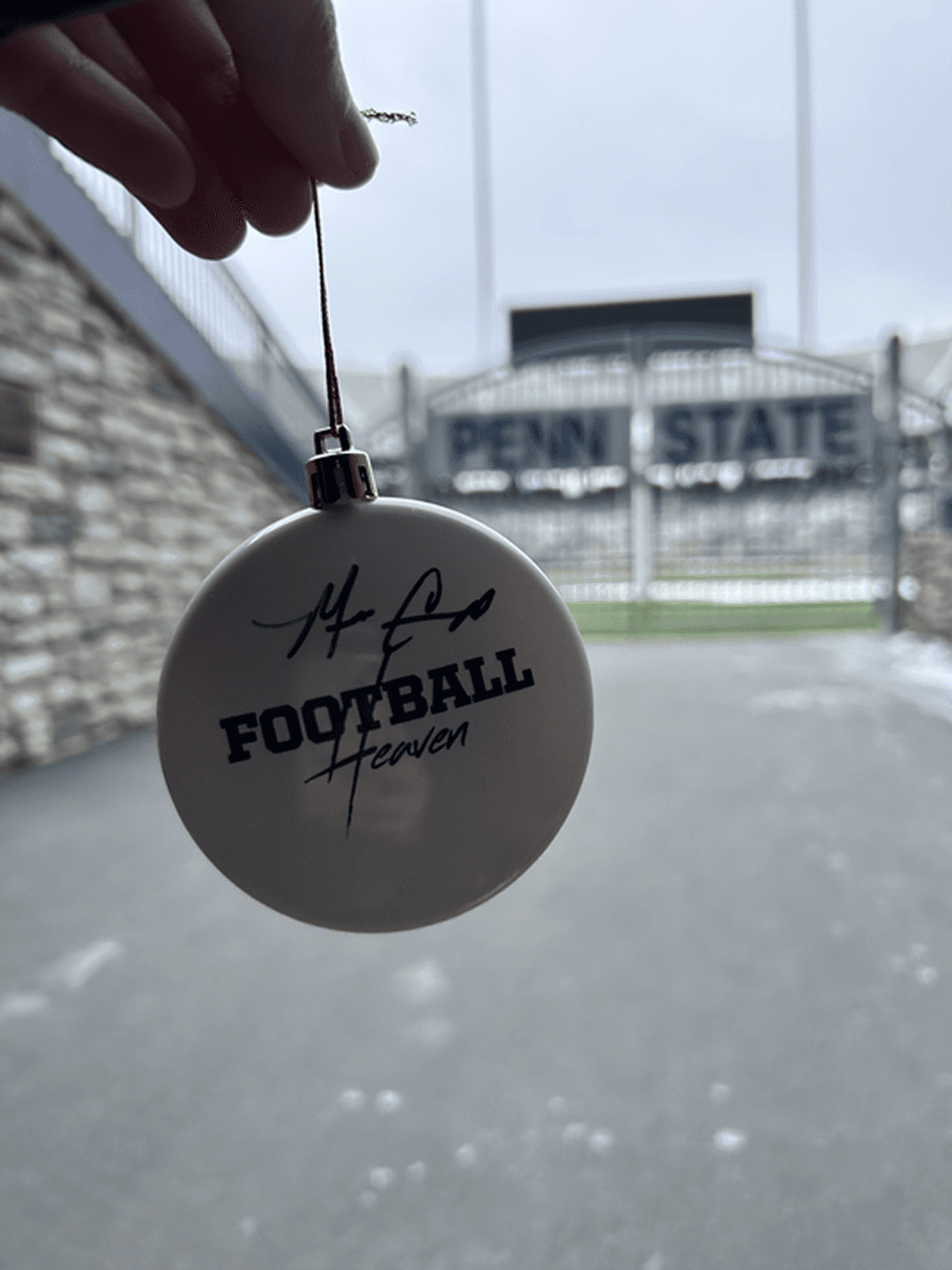 Coach Campbell Signed Ornament